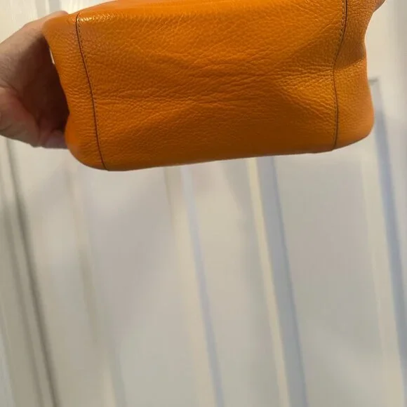 Coach Jules Hobo Bag Pebbled Leather - Orange - Picture 8 of 16